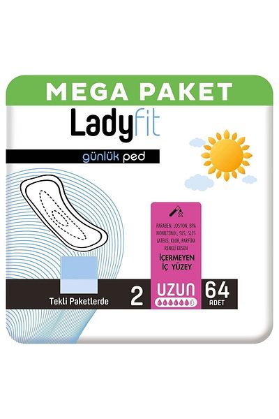 Lady Fit Ladyfit 64 Pads Daily Long Pad