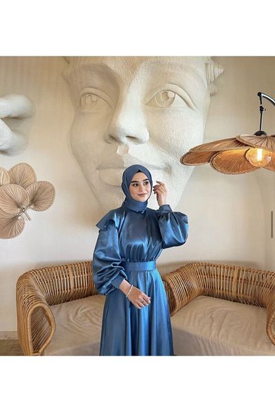BYATEİLER INDIGO JANJAN CHIFFON SHAL