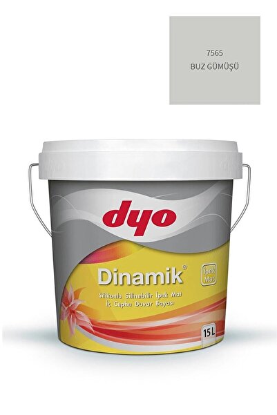 Dyo Dinamik Silikonlu Ipek Mat Silinebilir Iç Cephe Boyası 15 Lt [20kg] Buz Gümüşü