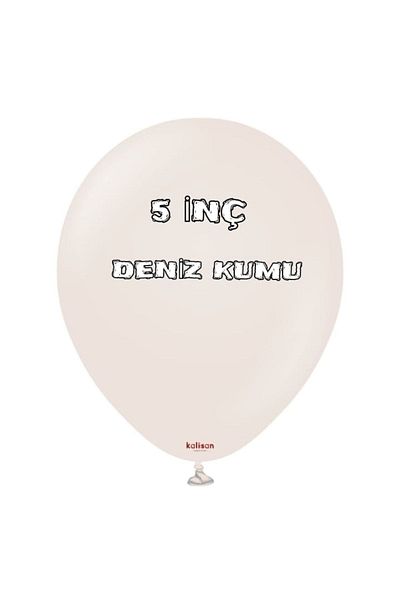 asöy Kalisan Retro Sea Sand 5 Inch Small Size 10 Pieces Retro Pastel Matte Balloon