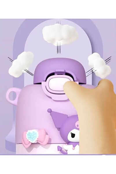 synshop My Melody Melodi Sanrio Sakura Askılı Suluk Matara Ağız ve Diş Sağlığına Uygun Pipet