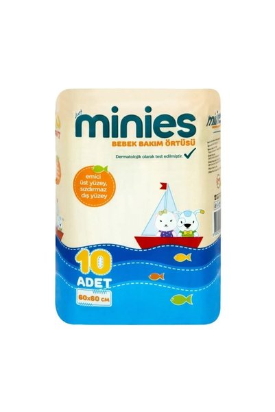 Minies Baby Care Cover 60x60 Cm 10 Pieces of 2