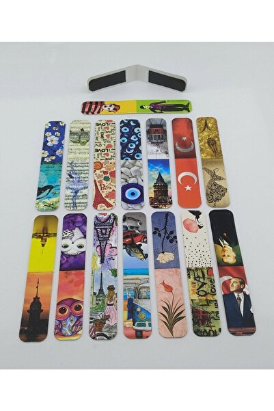 Giftsturkiye علامة مرجعية صغيرة الحجم رفيعة مع مغناطيس من الداخل مشهورة (15 ق...