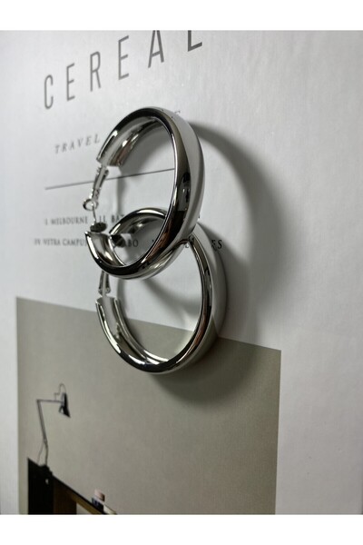 stainles steel Çelik Kalın Halka Küpe