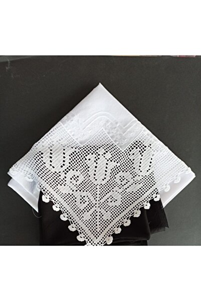 arzumçeyiz Tek Köşeli El Işi Dantelli Bohça - 100 * 100 cm Boyut