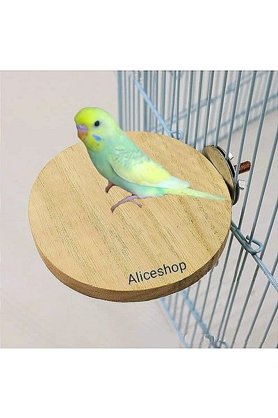 aliceshop Natural Perch with Wooden Screw