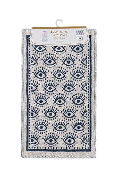 LC Waikiki 2-Piece Soft Textured Printed Bath Mat Set