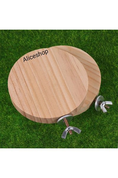 aliceshop Natural Perch with Wooden Screw