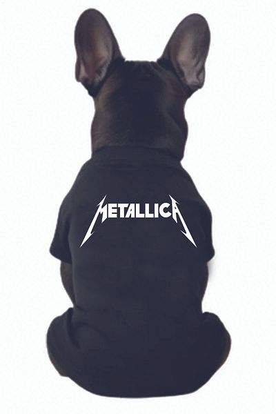 Advantage Metallica Printed Cat and Dog Undershirt - Clothes Design