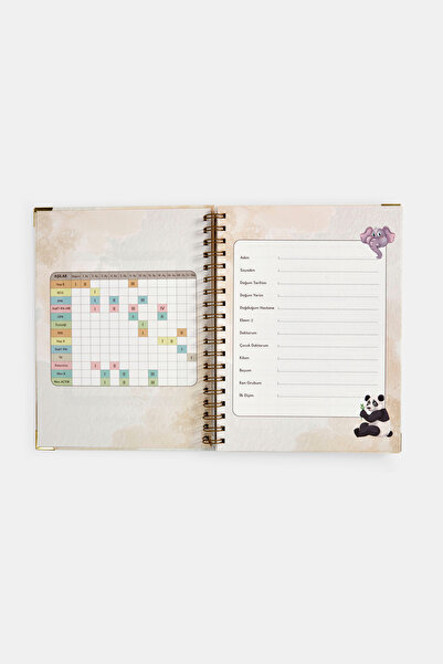 Mastifex مجلة تتبع الطفل وزيادة الحليب للأطفال من 0 إلى 6 أشهر - كتاب العناية والتنظيم