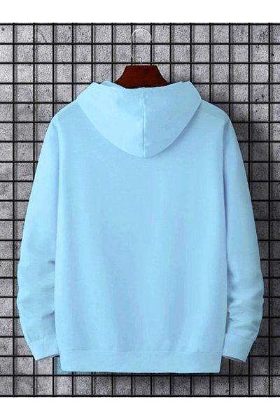 MODARİCH Hanorac oversize cu glugă cu imprimeu Baby Blue