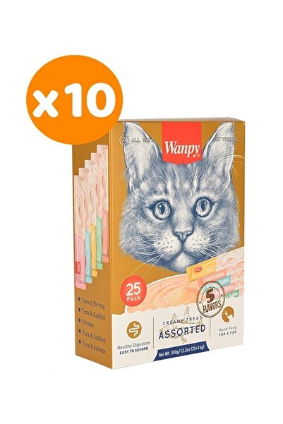 Wanpy Karışık Ra-mix Likit Sıvı Kedi Ödülü 14 Gr X 250 Adet