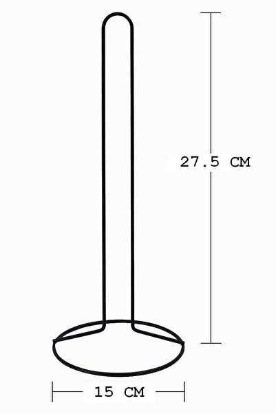 Catchme Metal Lüks Dik Kağıt Havluluk Siyah