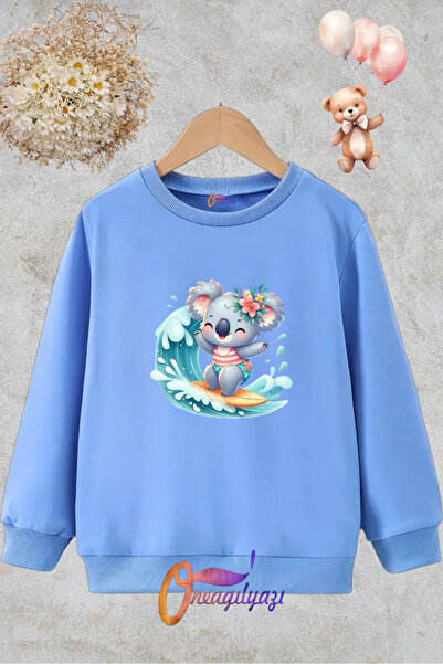 oneagılyazı Hanorac pentru copii cu imprimeu cu decolteu