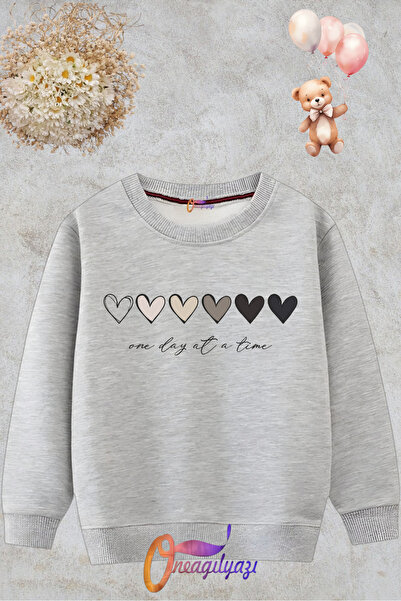 oneagılyazı Crew Neck Štampana dečija dukserica