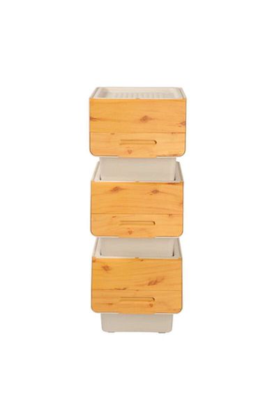Motek Bamboo Wheeled Organizer 12 Lt
