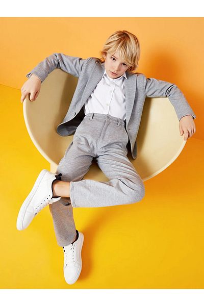 LC Waikiki LCW Kids Buxe - Бяла риза с дълъг ръкав за момче