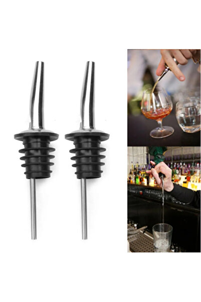 Hilamingo Home 2 Adet Çelik Şişe Ucu Servis Aparatı Yağdanlık Tıpa