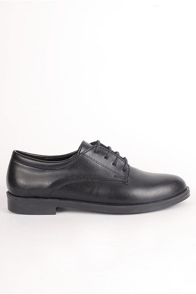Rıdvan Çelik Black Oxford Women's Casual Shoes - Lace-Up