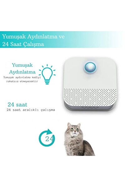 TechTic Akıllı Koku Giderici Kedi Tuvaleti Sterilizasyon Hava Temizleyici Evcil Hayvan Koku Önleyici