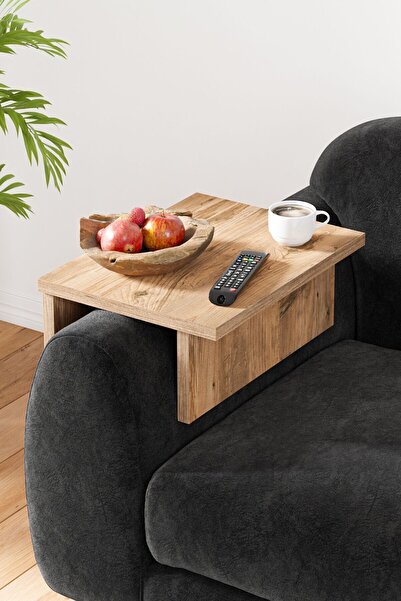 Ceramical Kls Ayarlanabilir Koltuk Sehpası Yan Sehpa- Çam