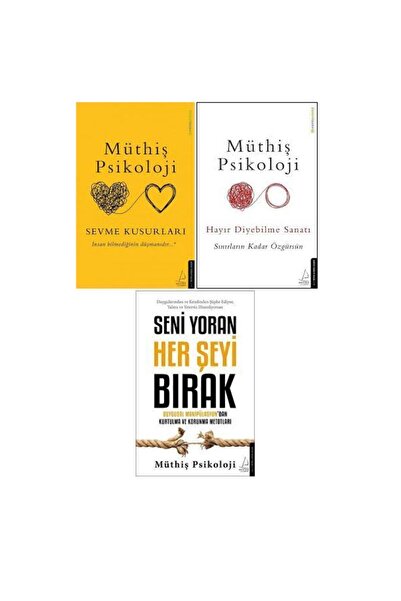 Destek Yayınları Müthiş Psikoloji 3 Kitap Set / Sevme Kusurları - Hayır Diyeb...