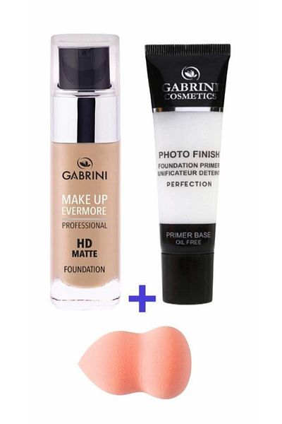 Gabrini Hd Matte Foundation 01 & Photo Finish Primer & Foundation Perch