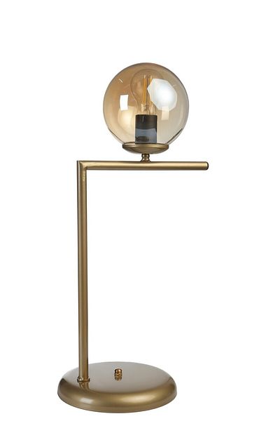 Lumexx Honey Glass Ariza Antique Table Lamp