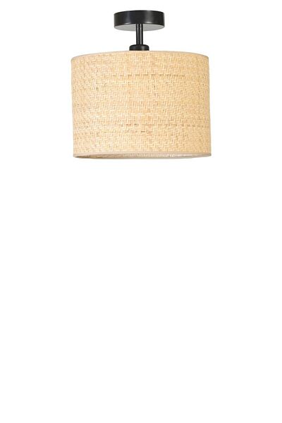 Lumexx Chandelier - Plafonier with Wicker Rattan Lampshade