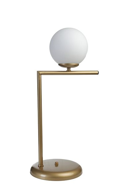 Lumexx White Glass Araz Antique Table Lamp