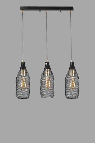 Lumexx RIO 3 - Row Black Pendant Lamp
