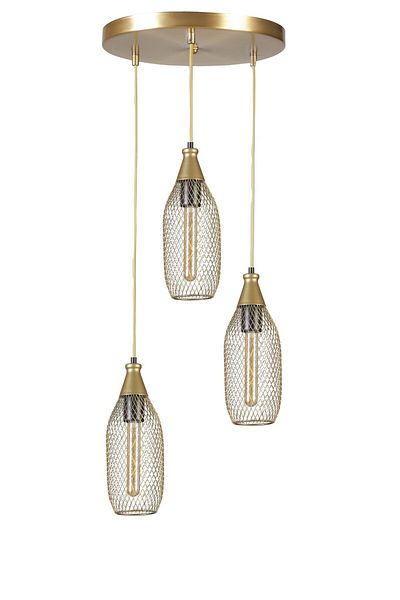 Lumexx RIO 3 - Antique Pendant Lamp with Tray