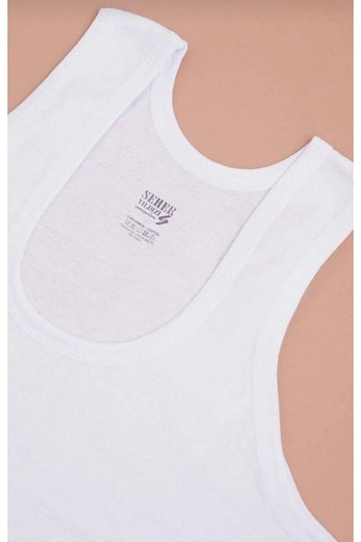 Seher Yıldızı Seher Boy's Undershirt - 100% Cotton, 3 Pcs