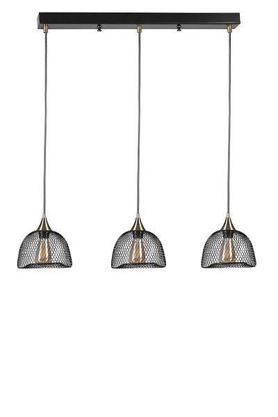 Lumexx NASA 3 Row Black Pendant Lamp Set