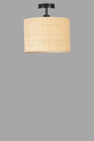 Lumexx Chandelier - Plafonier with Wicker Rattan Lampshade