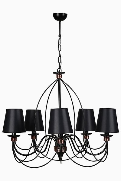 Lumexx Berfin Set of 5 with Black Lampshade - 7751-5