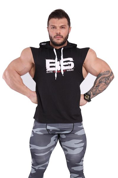 Big Sam Big Sam 2749 - Hooded Sleeveless Sports T-Shirt