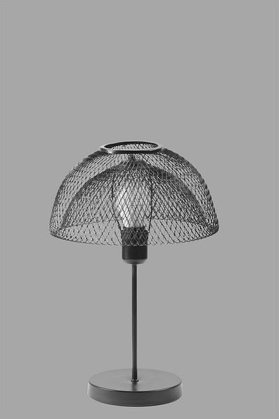 Lumexx UFO Headed Black Table Lamp