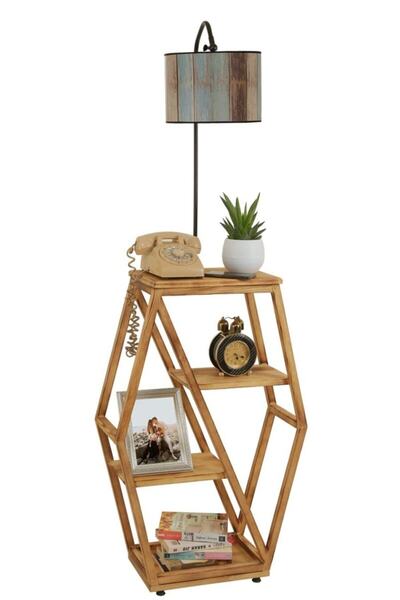 Lumexx Asos Yanık Lambader Silindir Renkli Abajurlu