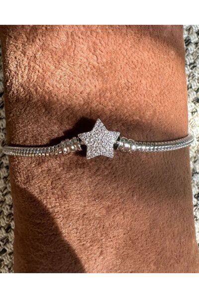 Opia JEWELRY Pndora Logolu Taşlı Yıldız Bileklik