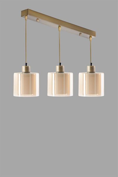 Lumexx New Sahara - 3 Row Antique Pendant Lamp
