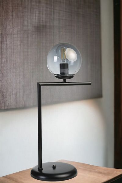 Lumexx Black Fume Glass Araz Table Lamp