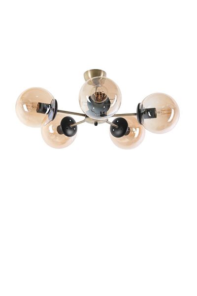 Lumexx Venus Set of 4 Honey Glass Chandelier
