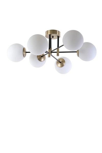 Lumexx Dolunay Set of 6 White Antique Chandelier