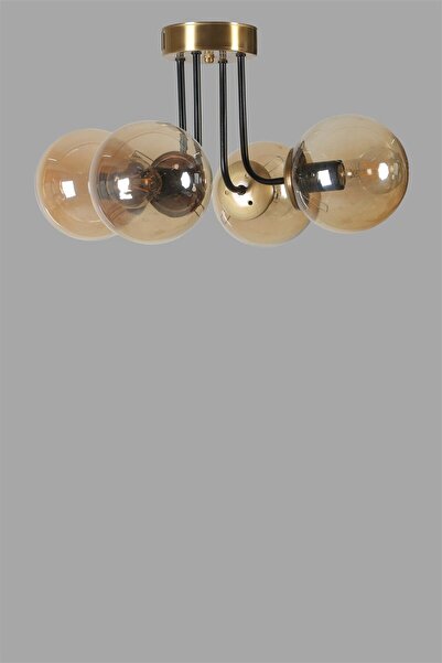 Lumexx PABLO 4 LÜ ESKİTME BAL CAMLI AVİZE