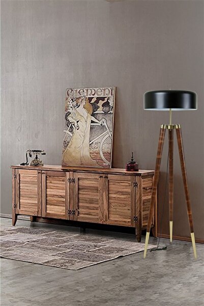 Lumexx Stil Ceviz Lambader Siyah Büyük Retro 8 Başlıklı