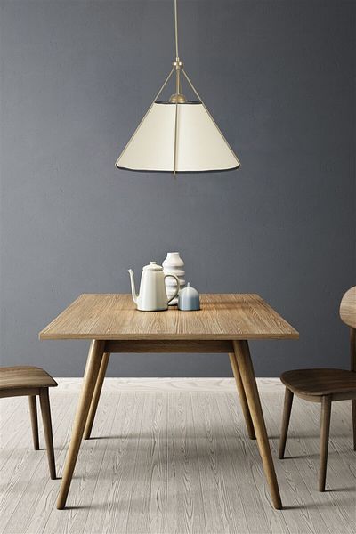 Lumexx ROMEO Antique Stove Pendant Lamp with Cream Lampshade
