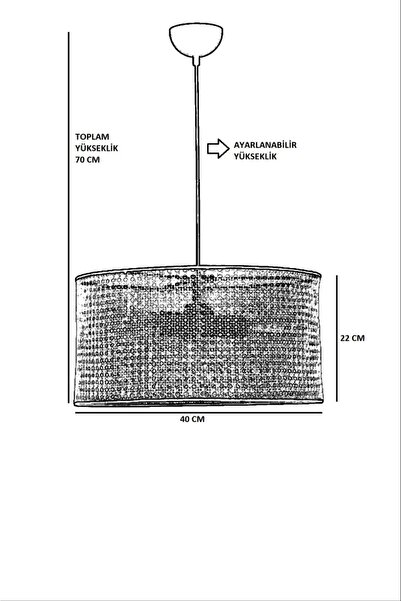 Lumexx Rattan Davul Sarkıt