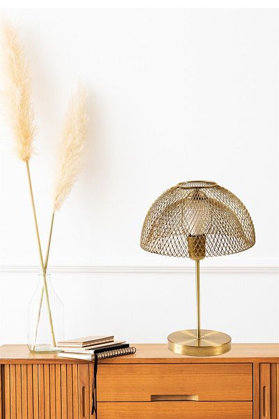 Lumexx LUNGO Antique Table Lamp with UFO Head