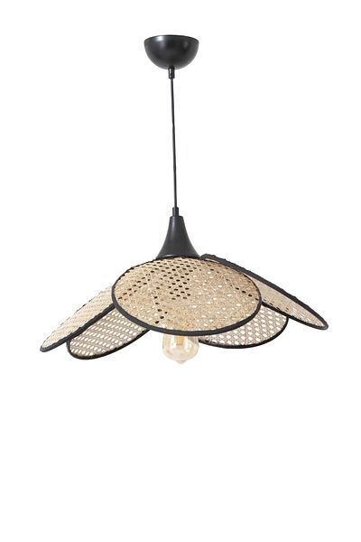 Lumexx Rustic Rattan Prop Pendant Lamp - Single